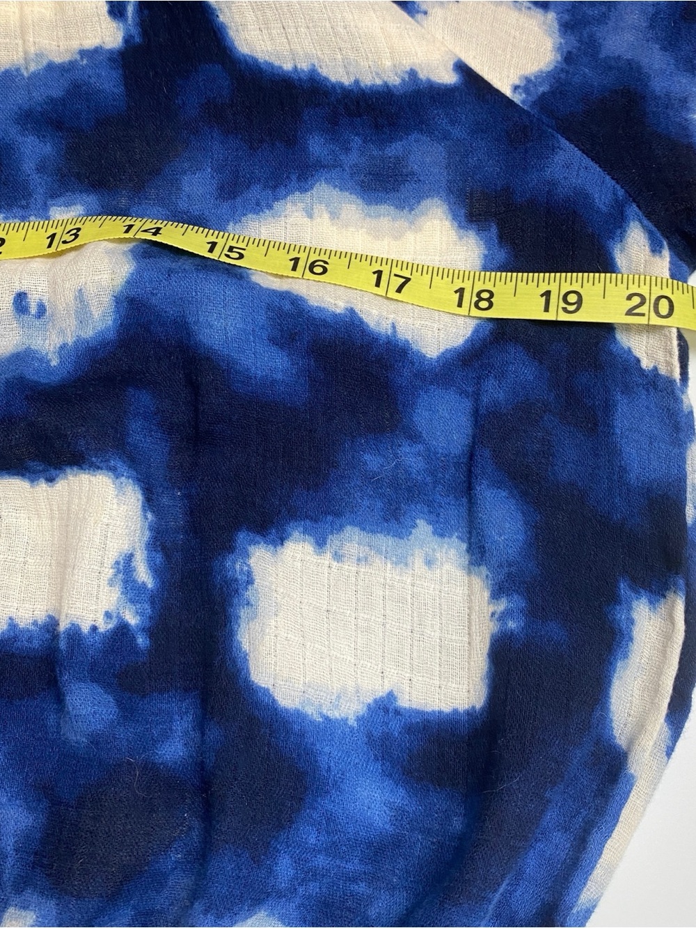 Anthropologie Porridge Blue tie-dye blouse Sz M - Picture 8 of 10